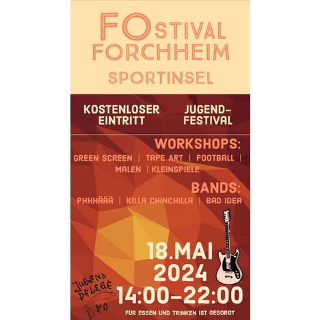 Zweite Auflage des Jugendfestes FOstival am 18. Mai