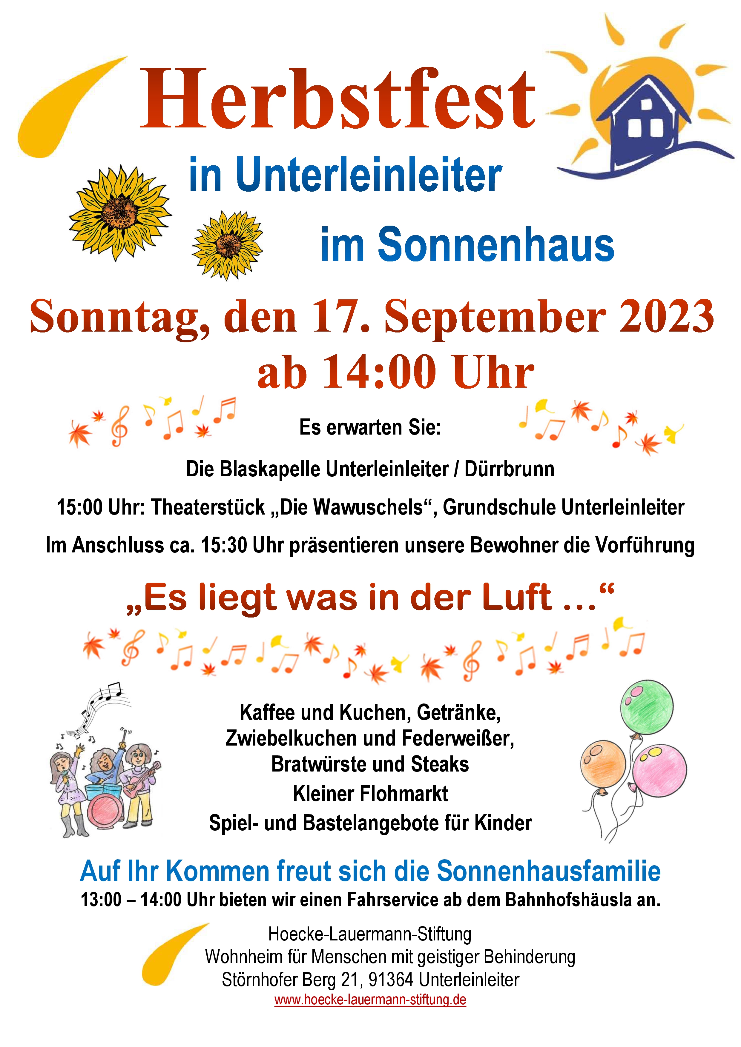 Plakat Herbstfest Unterleinleiter