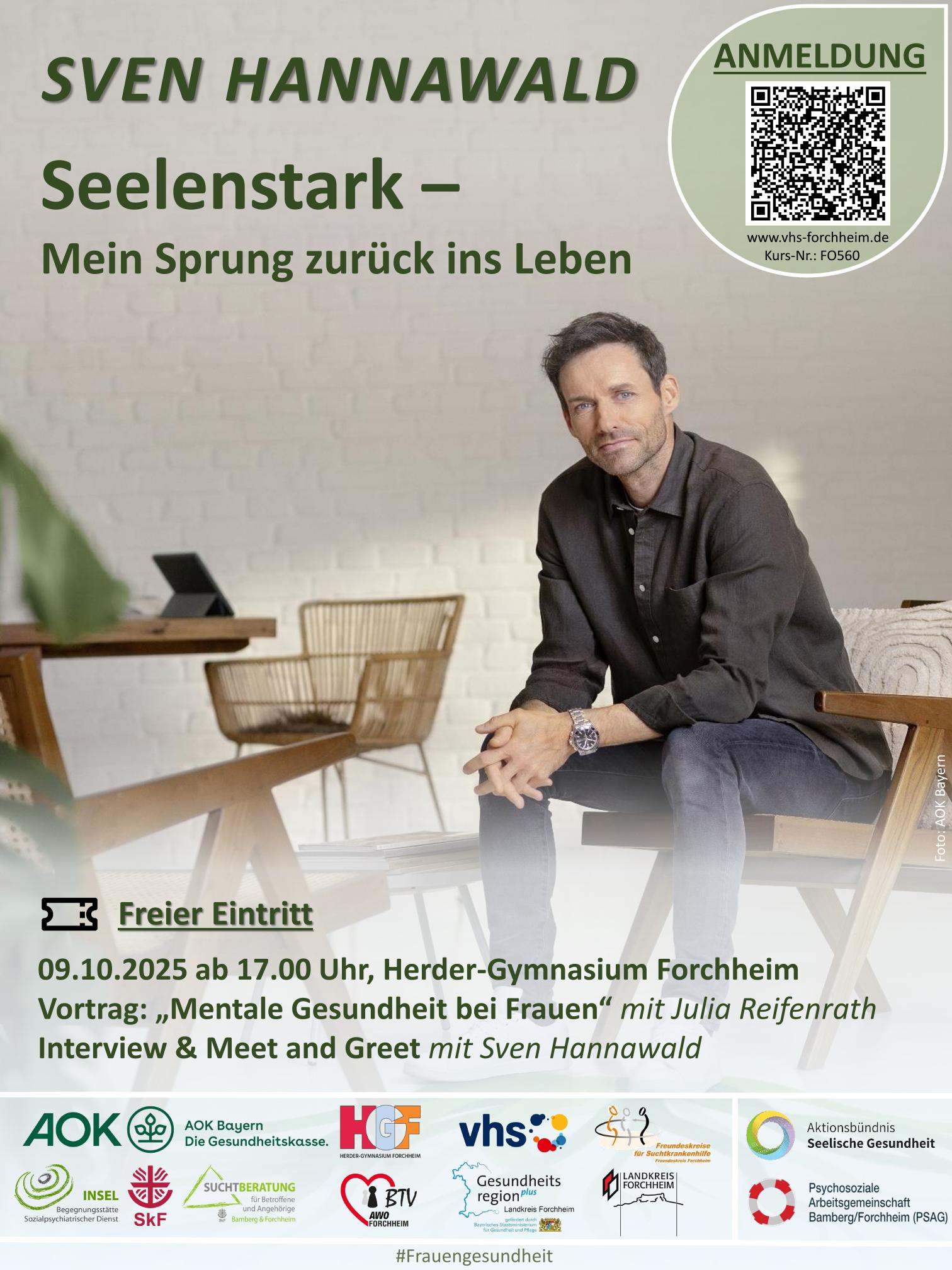 Poster der Veranstaltung mit einem Foto von Ski-Sprung Legende Sven Hannawald