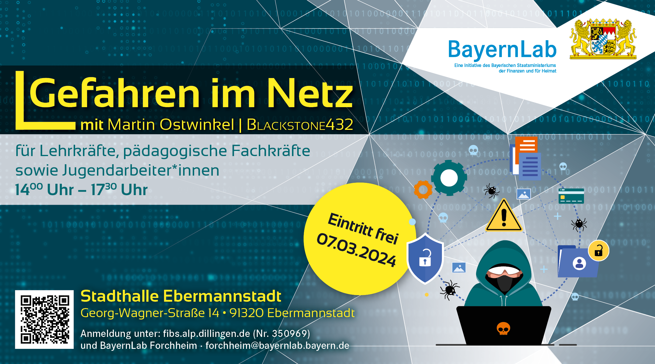 Plakat Gefahren im Netz